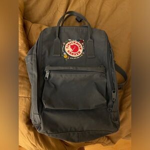 Embroidered Fjallraven Kanken backpack with 15 inch padded laptop sleeve